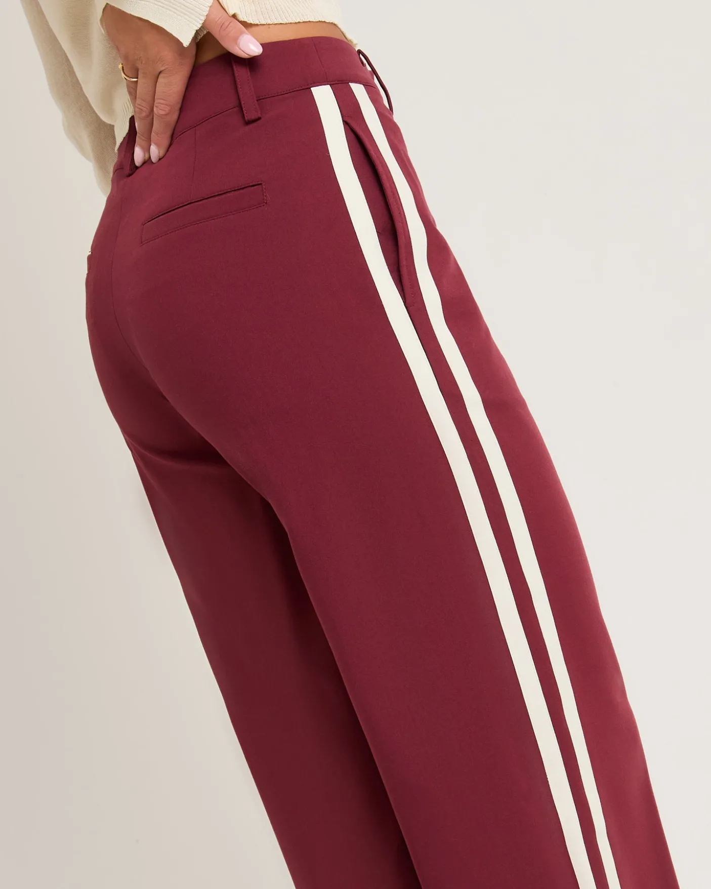 Leon Stripe Detail Suit Pants