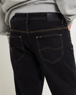 L-Four Baggy Denim Jeans Black Superused