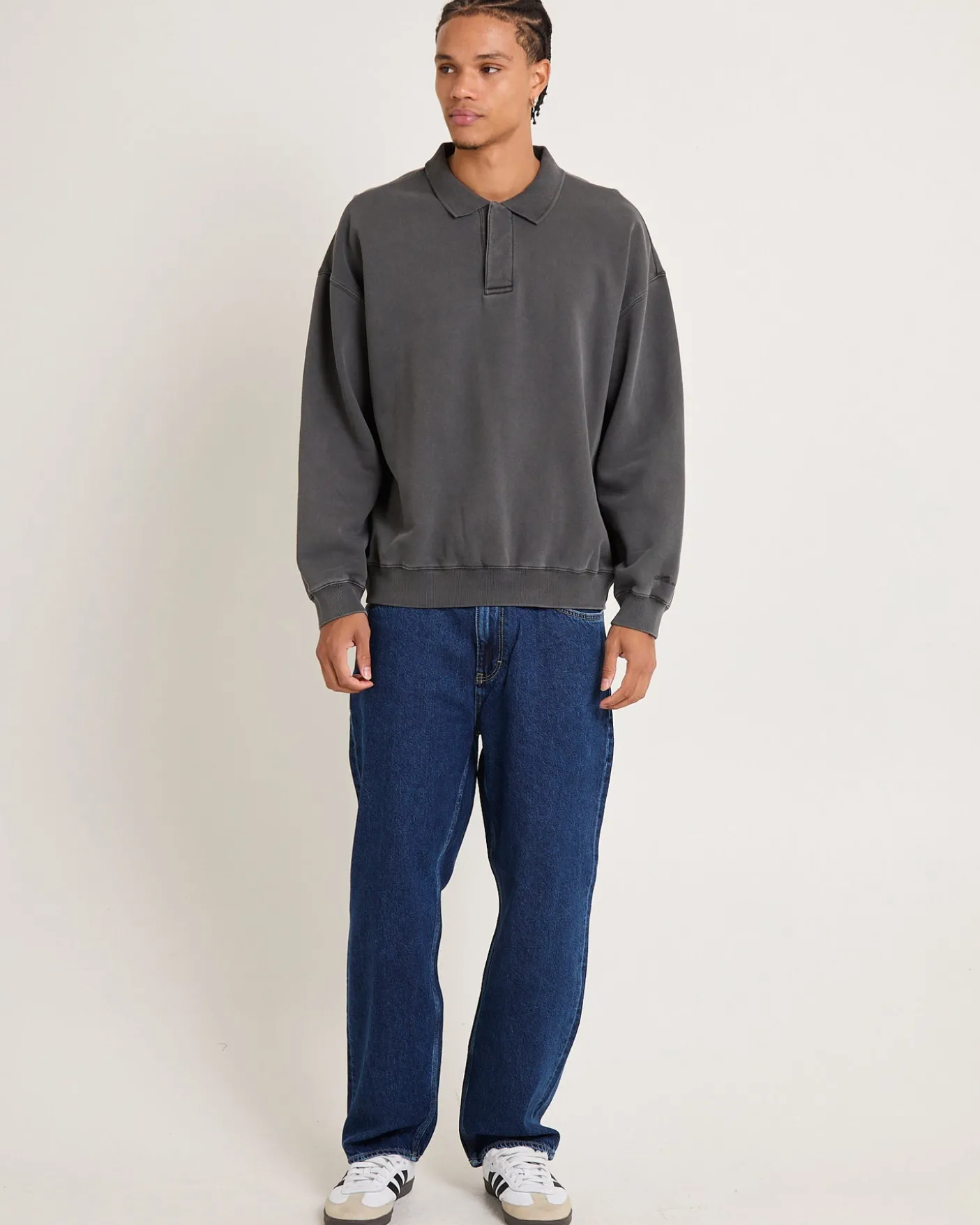 L-Four Baggy Denim Jeans Cash Indigo