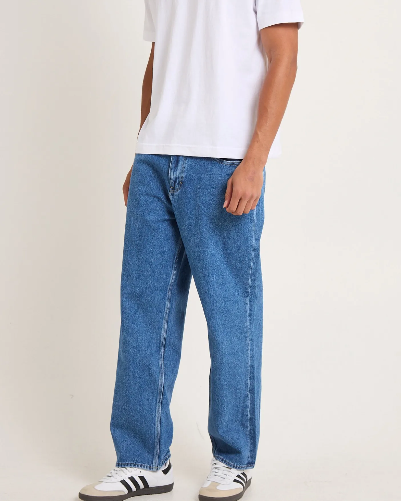L-Four Baggy Denim Jeans Rooftop Blue