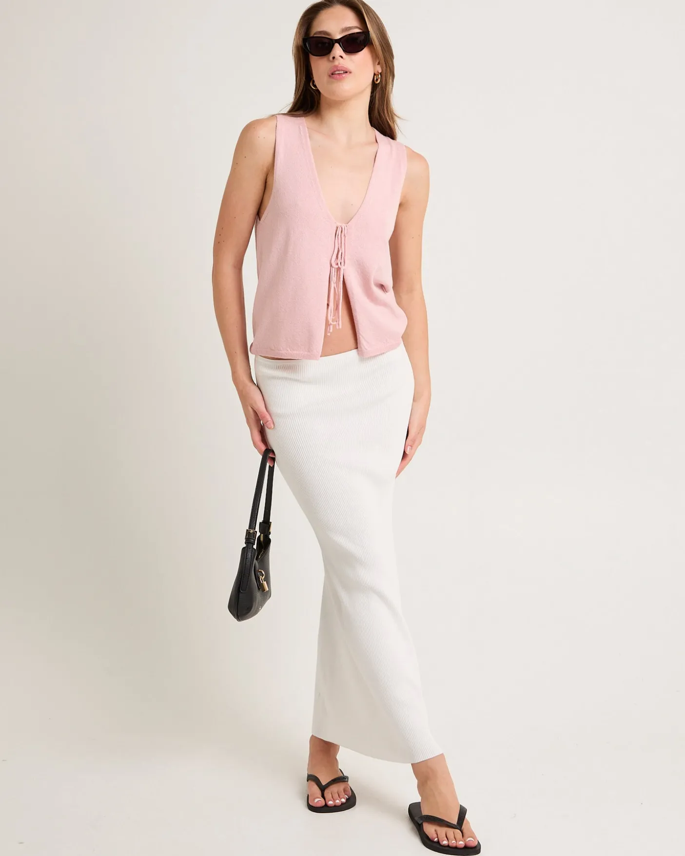 Libby Tie Front Knit Top