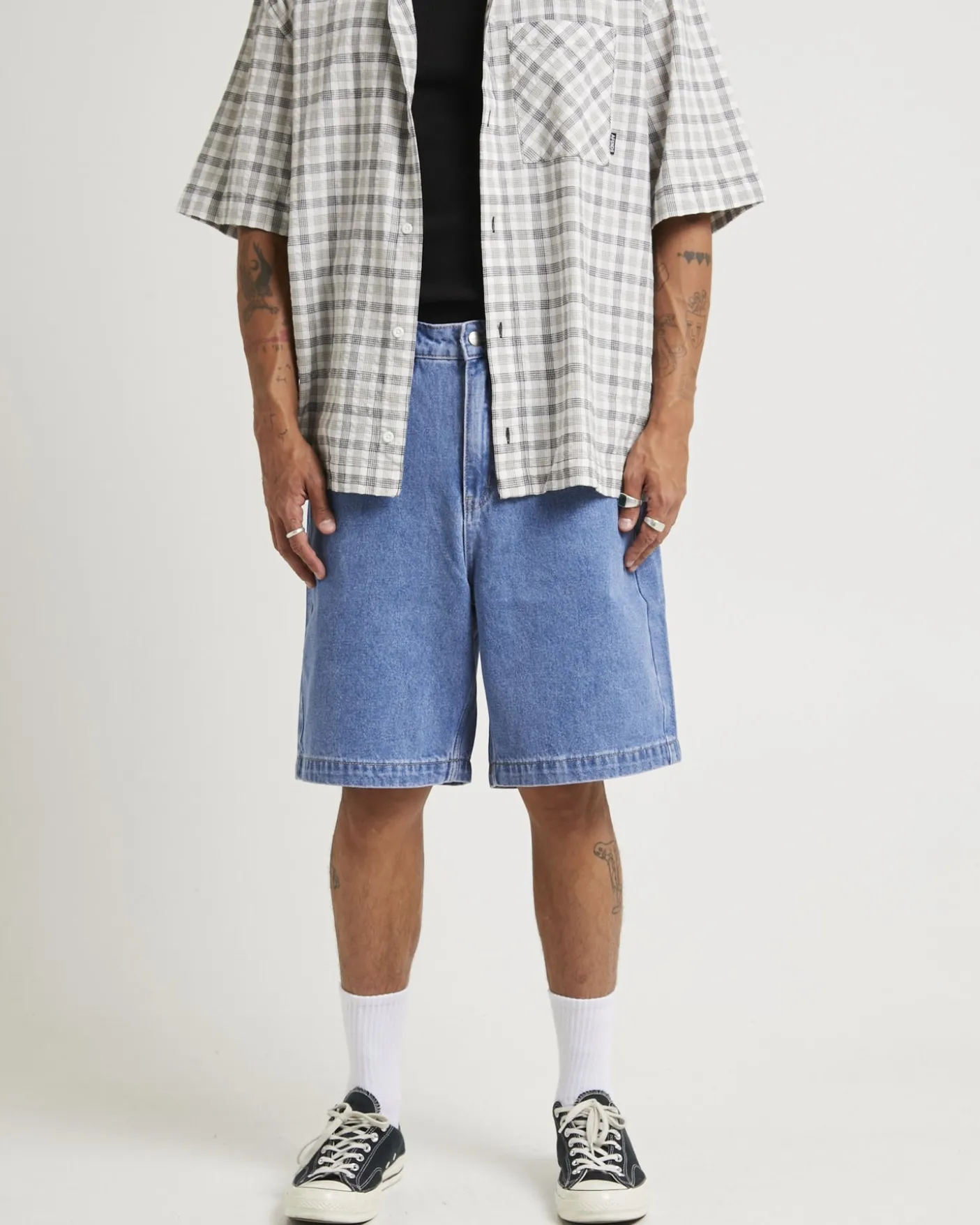 Lil C Denim Baggy Shorts 22"
