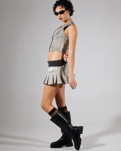 Lila Dirty Wash Waistcoat