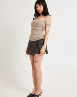 Lila Sweatheart Neck Top