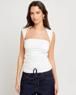 Lila Sweatheart Neck Top