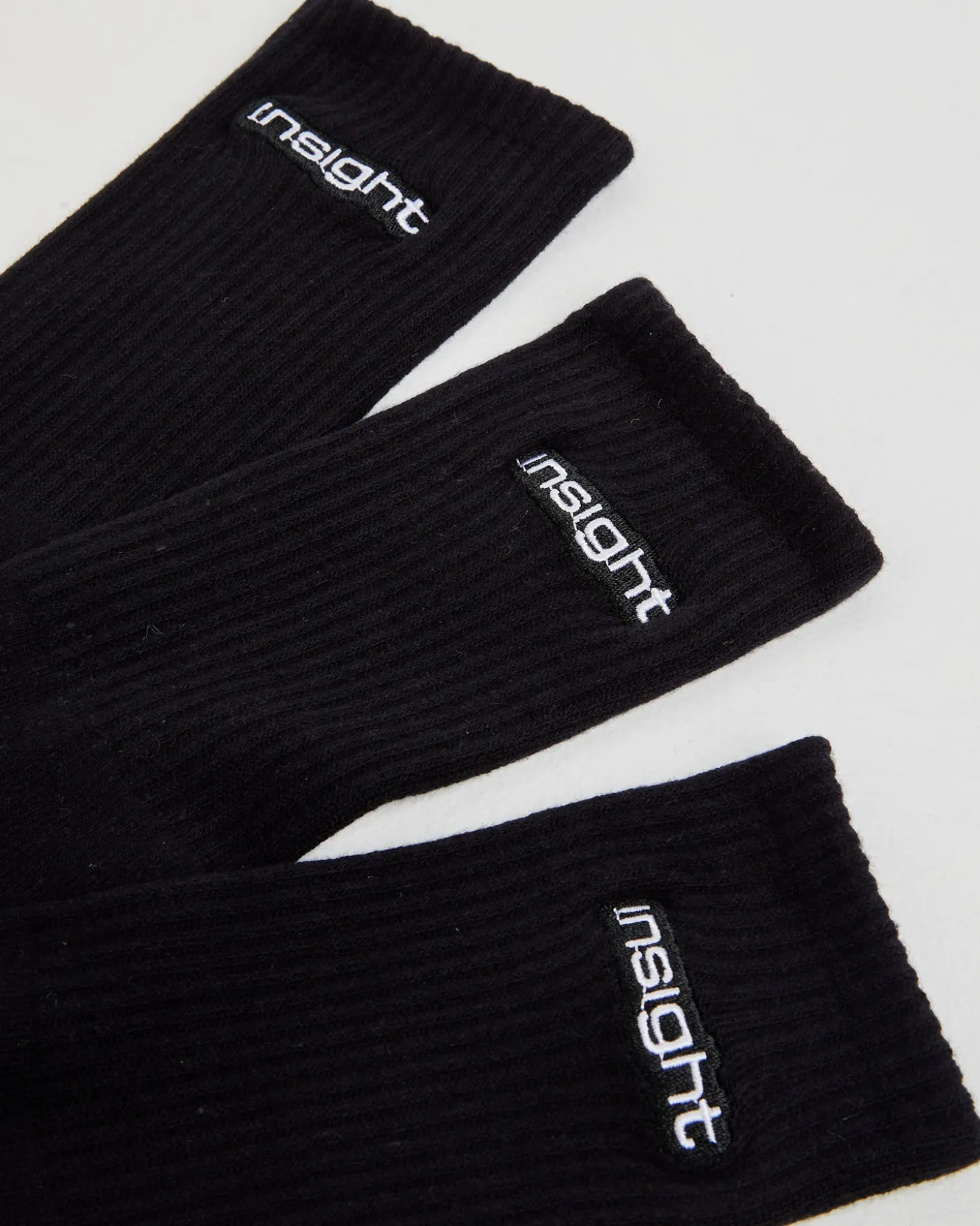 Logo Crew Socks 3 Pack Black