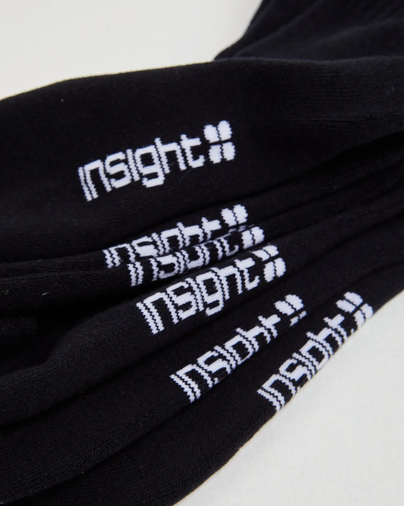 Logo Crew Socks 3 Pack Black