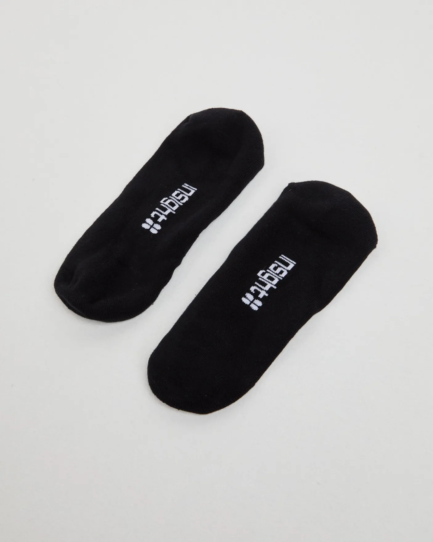 Logo Invisible Socks 3 Pack Black