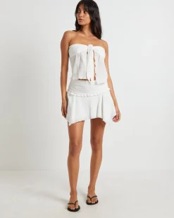 Lolita Flippy Mini Skirt in White