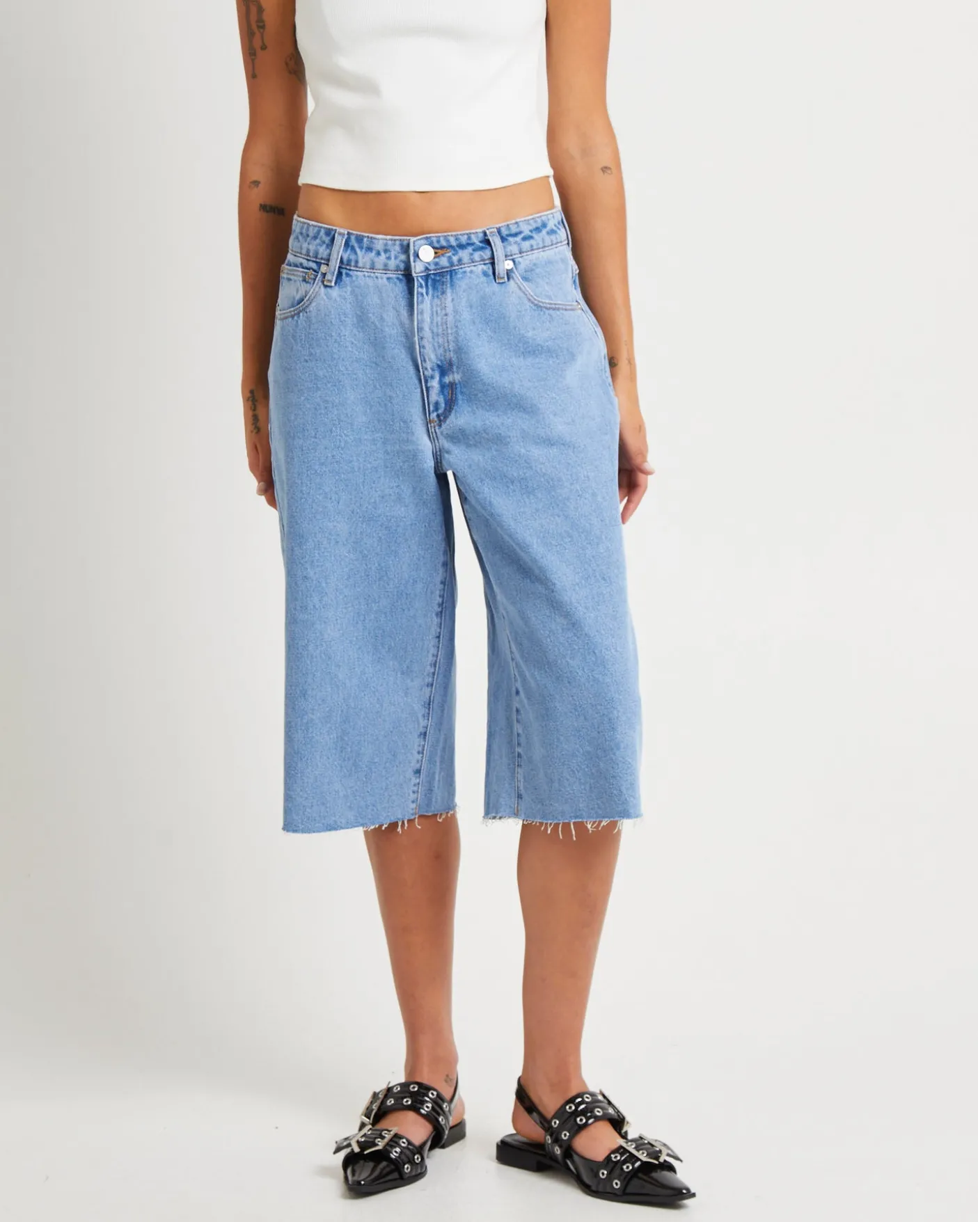 Long Denim Jorts Gigi