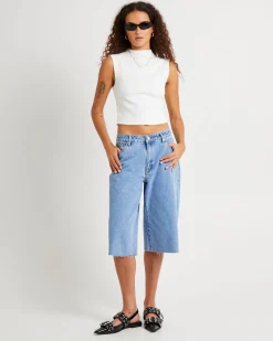 Long Denim Jorts Gigi