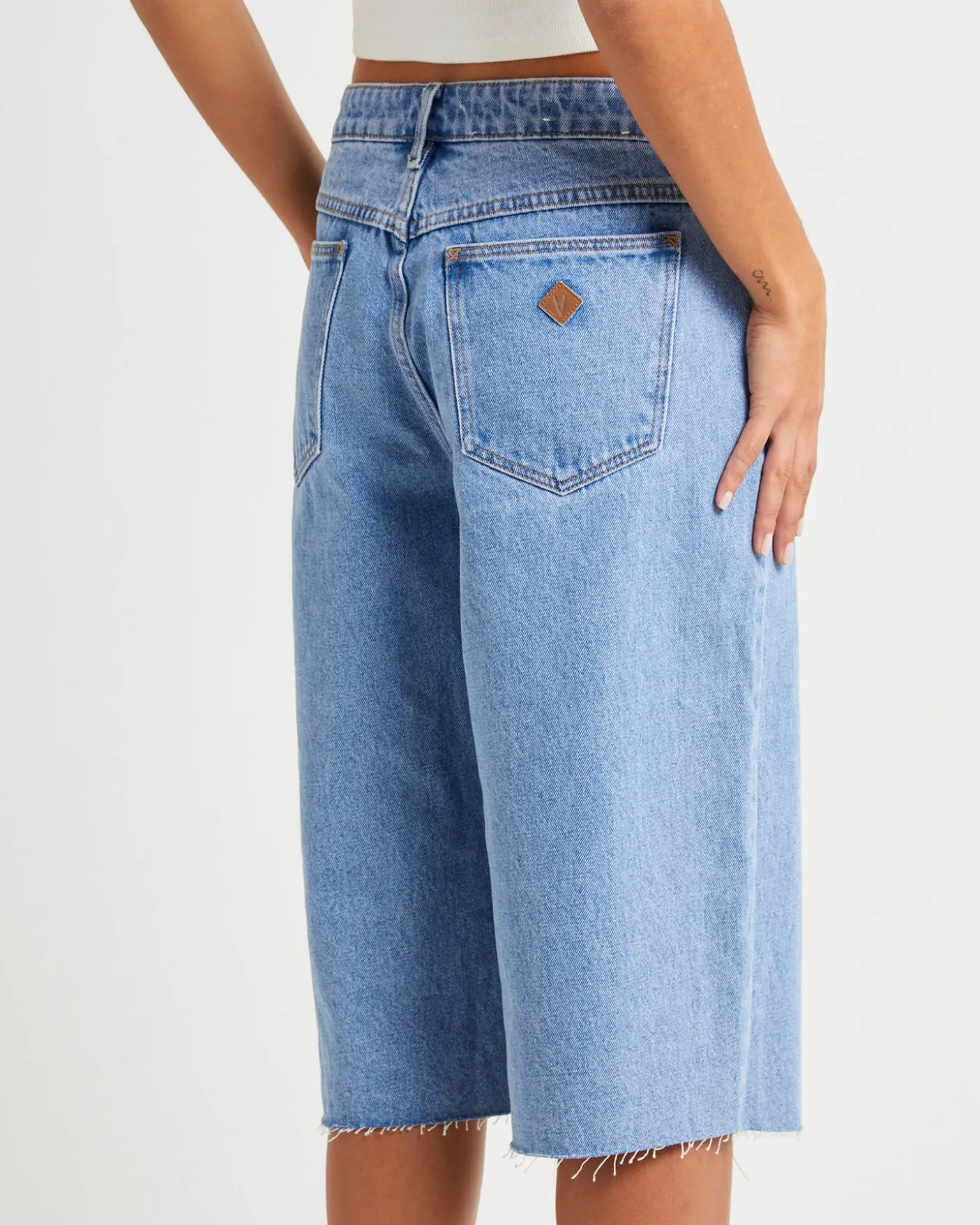 Long Denim Jorts Gigi