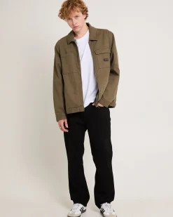 L-Three Straight Denim Jeans New Black