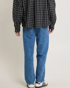 L-Three Straight Denim Jeans Satisfaction Indigo