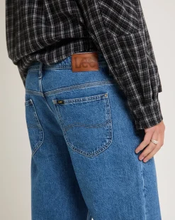 L-Three Straight Denim Jeans Satisfaction Indigo