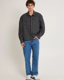 L-Three Straight Denim Jeans Satisfaction Indigo