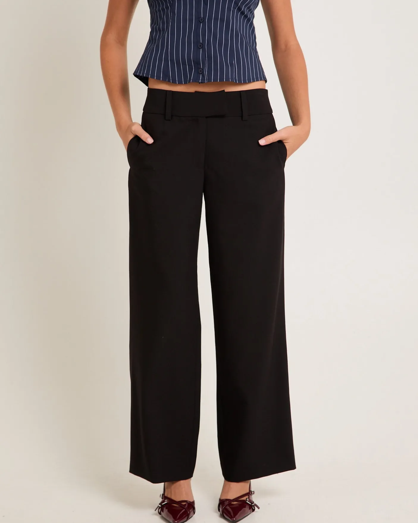 Lucia Baggy Low Rise Pants