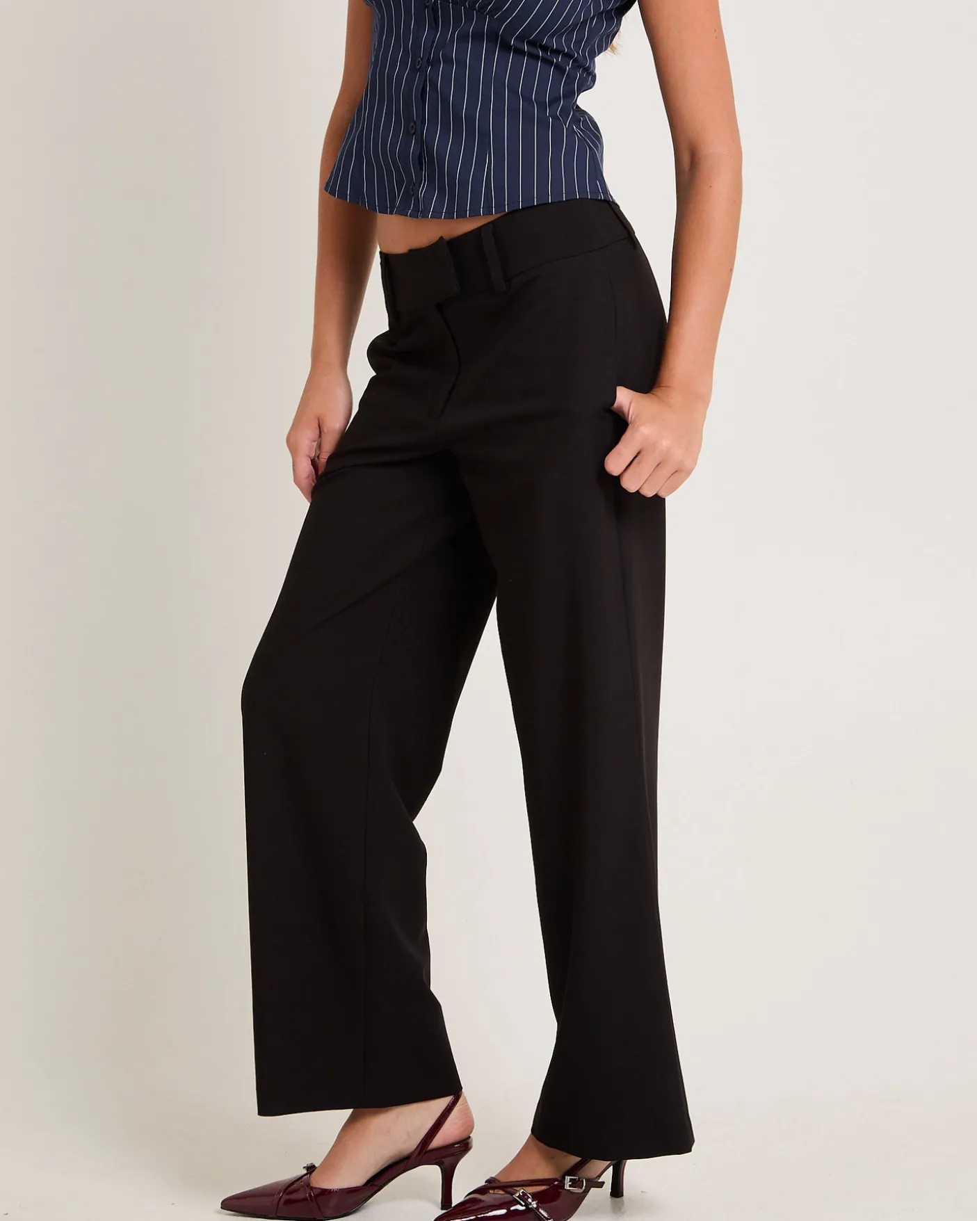 Lucia Baggy Low Rise Pants