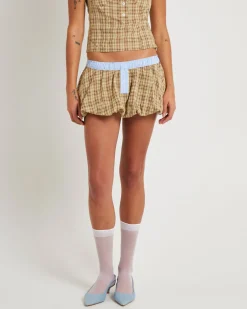 Lulu Puffball Boxer Micro Skirt