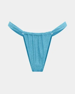 Lurex Gather Bikini Bottom