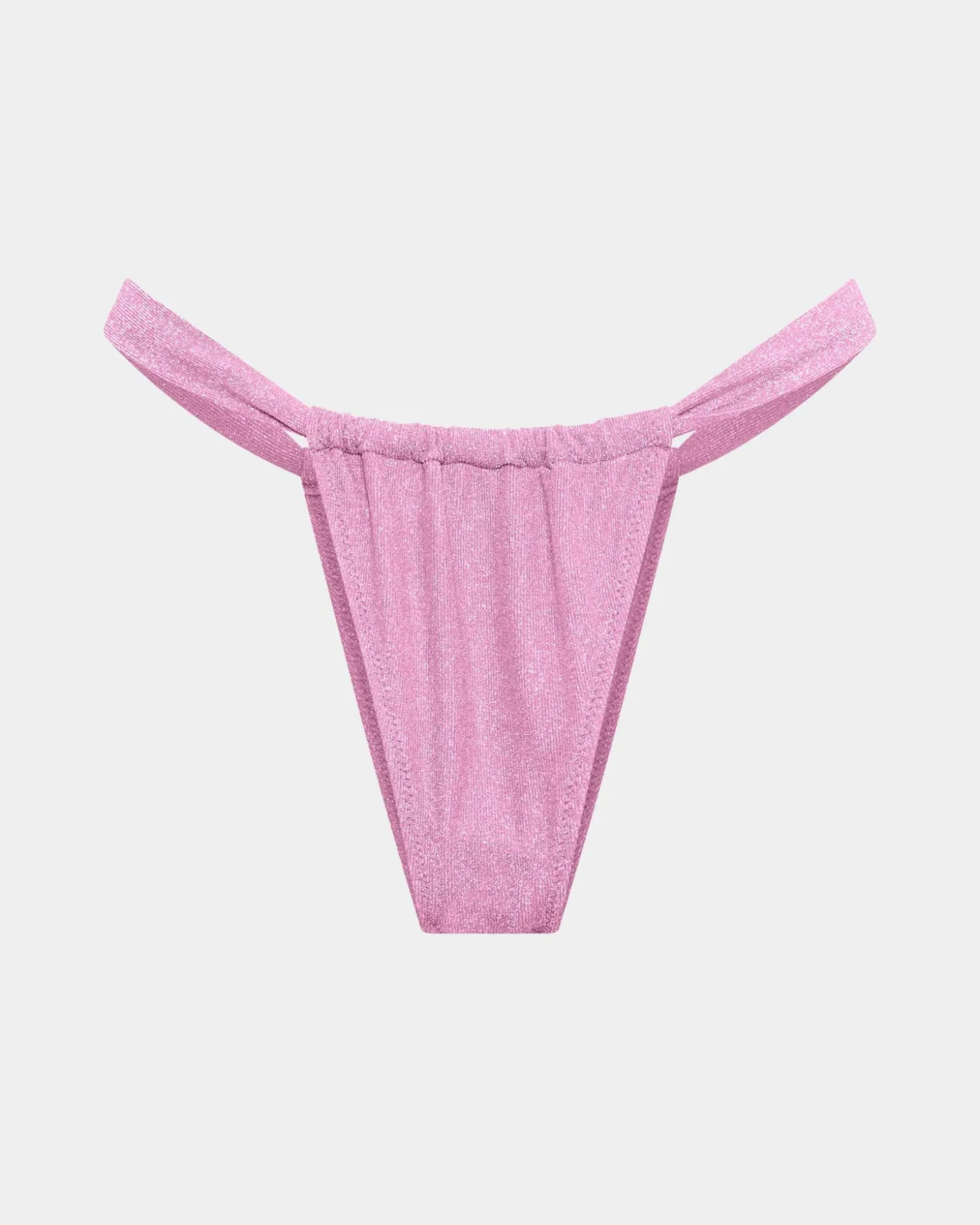 Lurex Gather Bikini Bottom