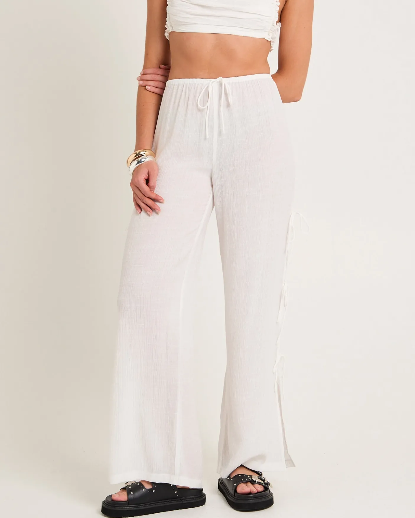 Macie Tie Side Bow Pants