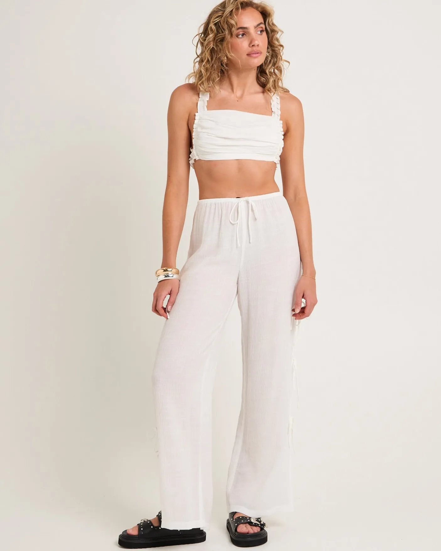 Macie Tie Side Bow Pants