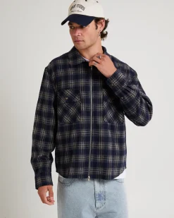 Maker Zip Up Long Sleeve Shirt