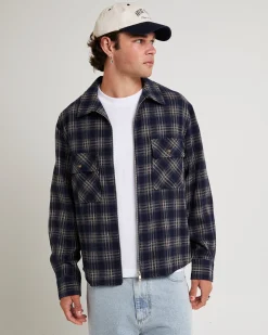 Maker Zip Up Long Sleeve Shirt