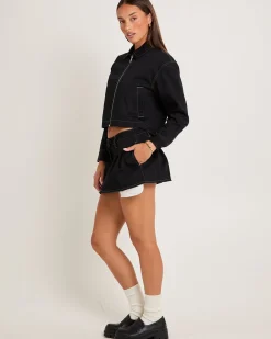 Margot Crop Twill Jacket