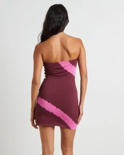 Margot Longline Knit Bandeau Mini Dress in Assorted