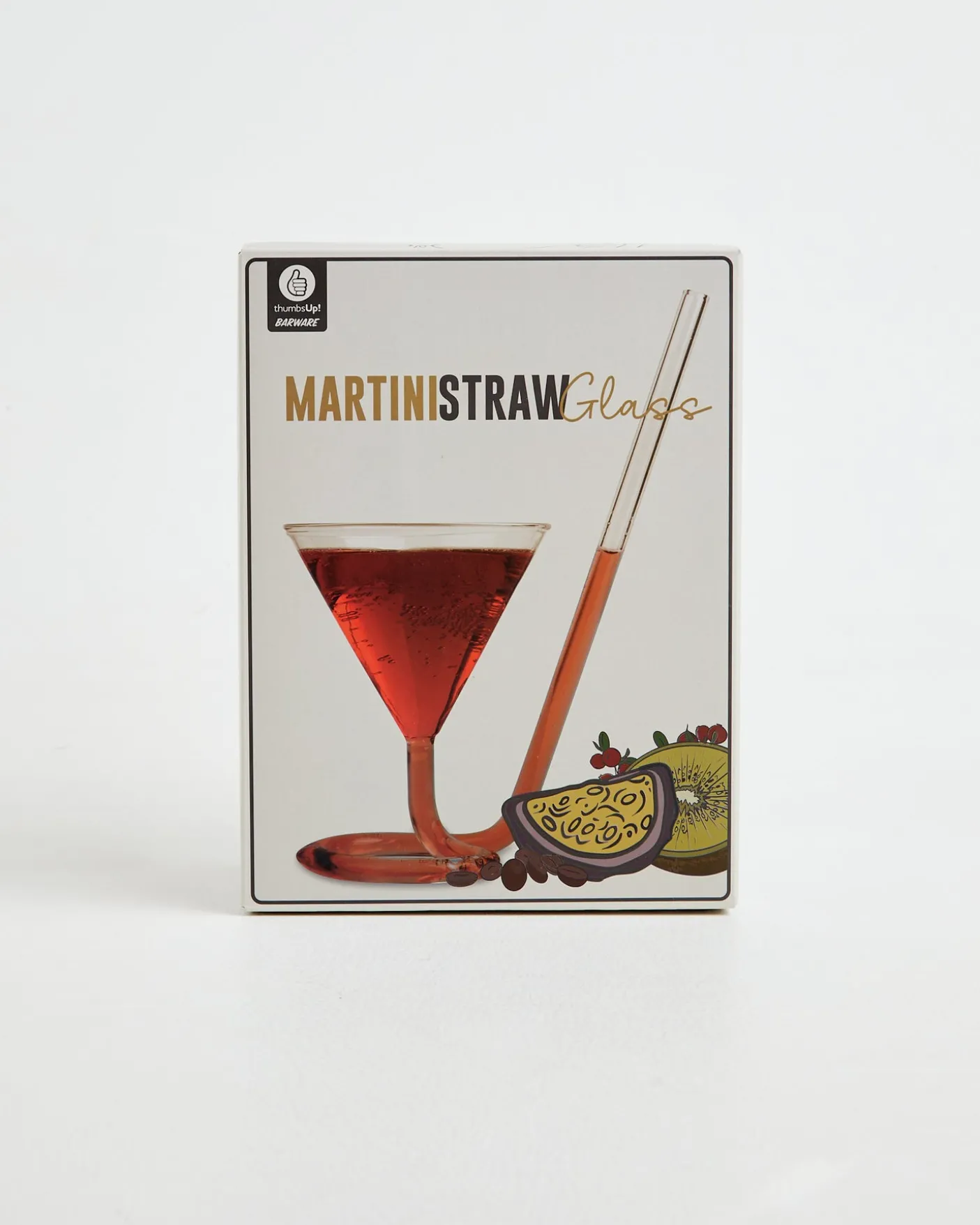 Martini Straw Glass