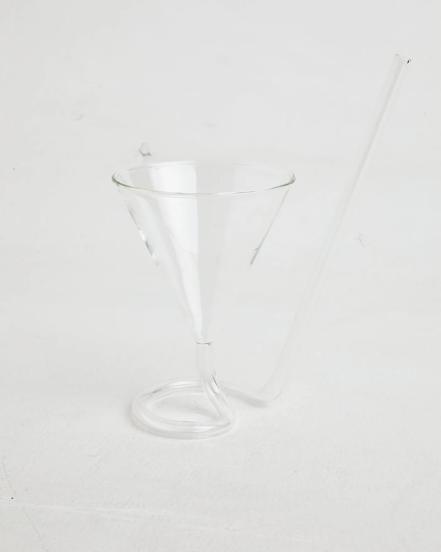 Martini Straw Glass