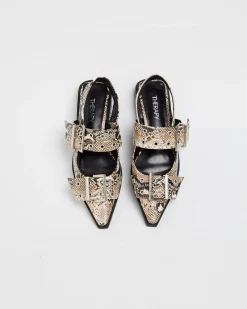 Matilda Sandals Snake Skin