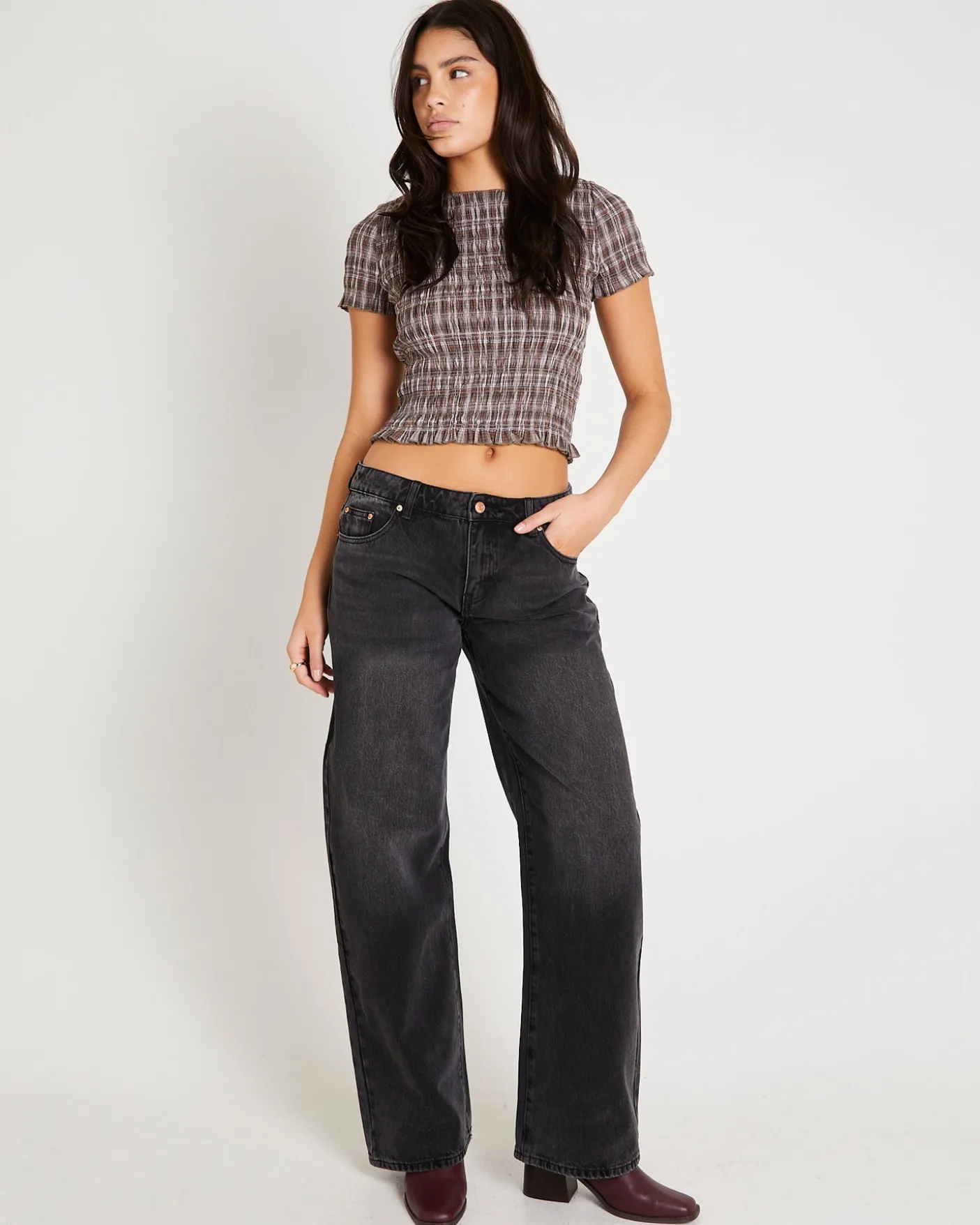Maylee Low Rise Relaxed Denim Jeans