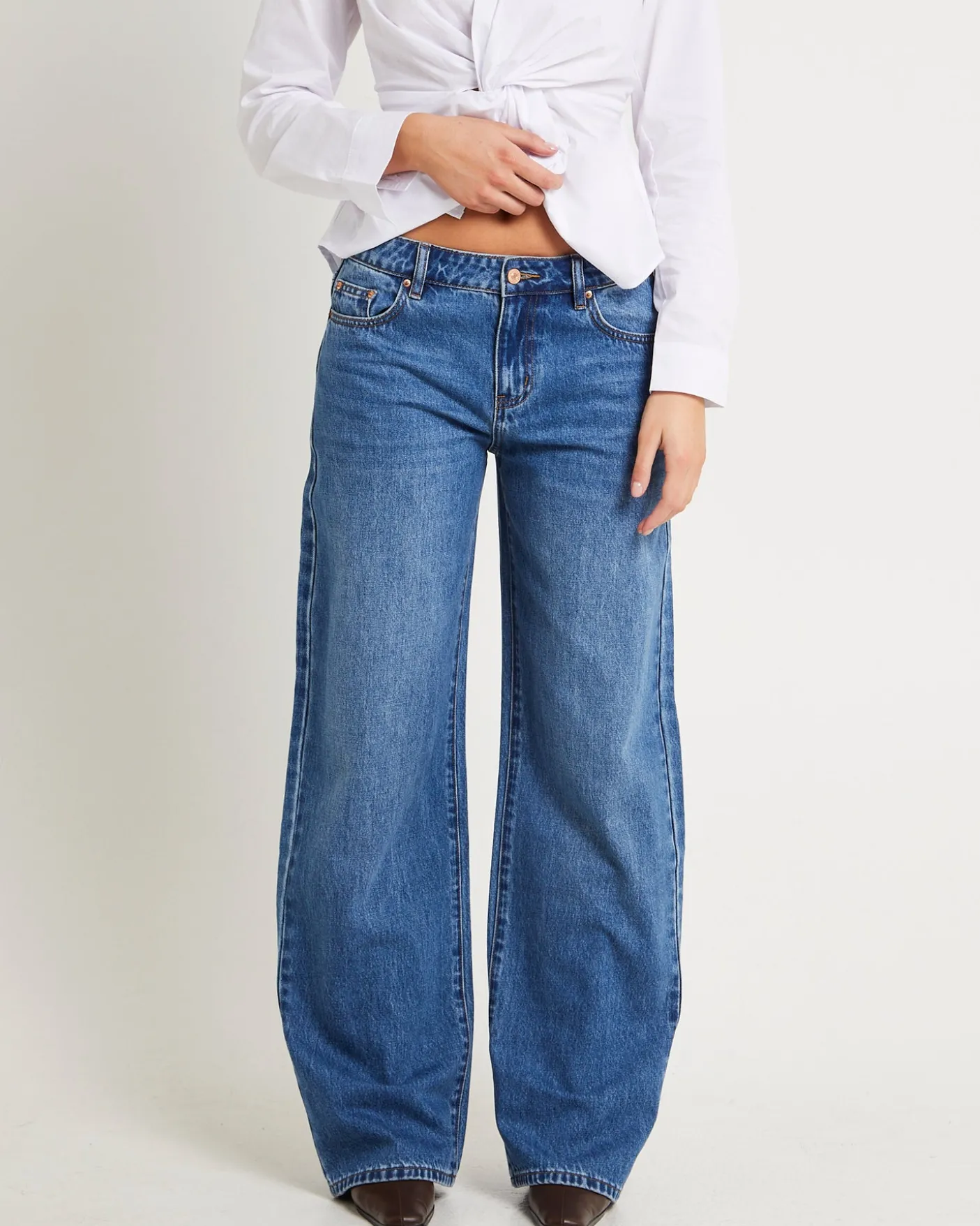 Maylee Low Rise Relaxed Denim Jeans