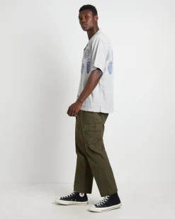 Menace Short Sleeve Shirt in Light Grey