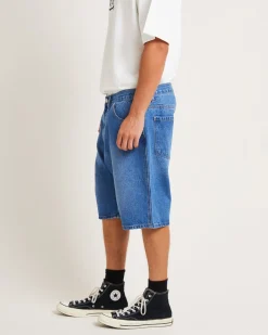 Mens Denim Jorts in Blue