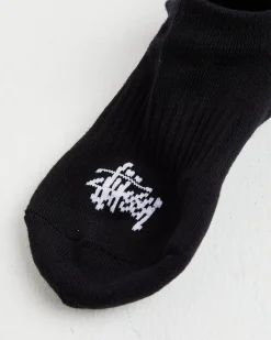 Mens Graffiti No Show Socks 3 Pack in Black