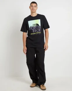 Men's Short Sleeve Coordinates T-Shirt in TNF Black/LED Yellow