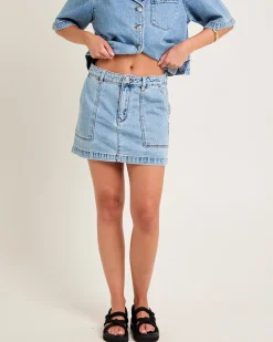 Mercer Denim Mini Skirt