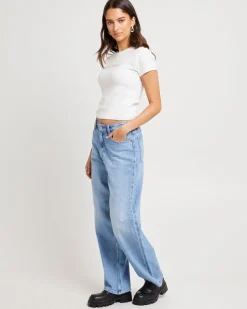 Mid Joplin Relaxed Jeans Gemstone Blue