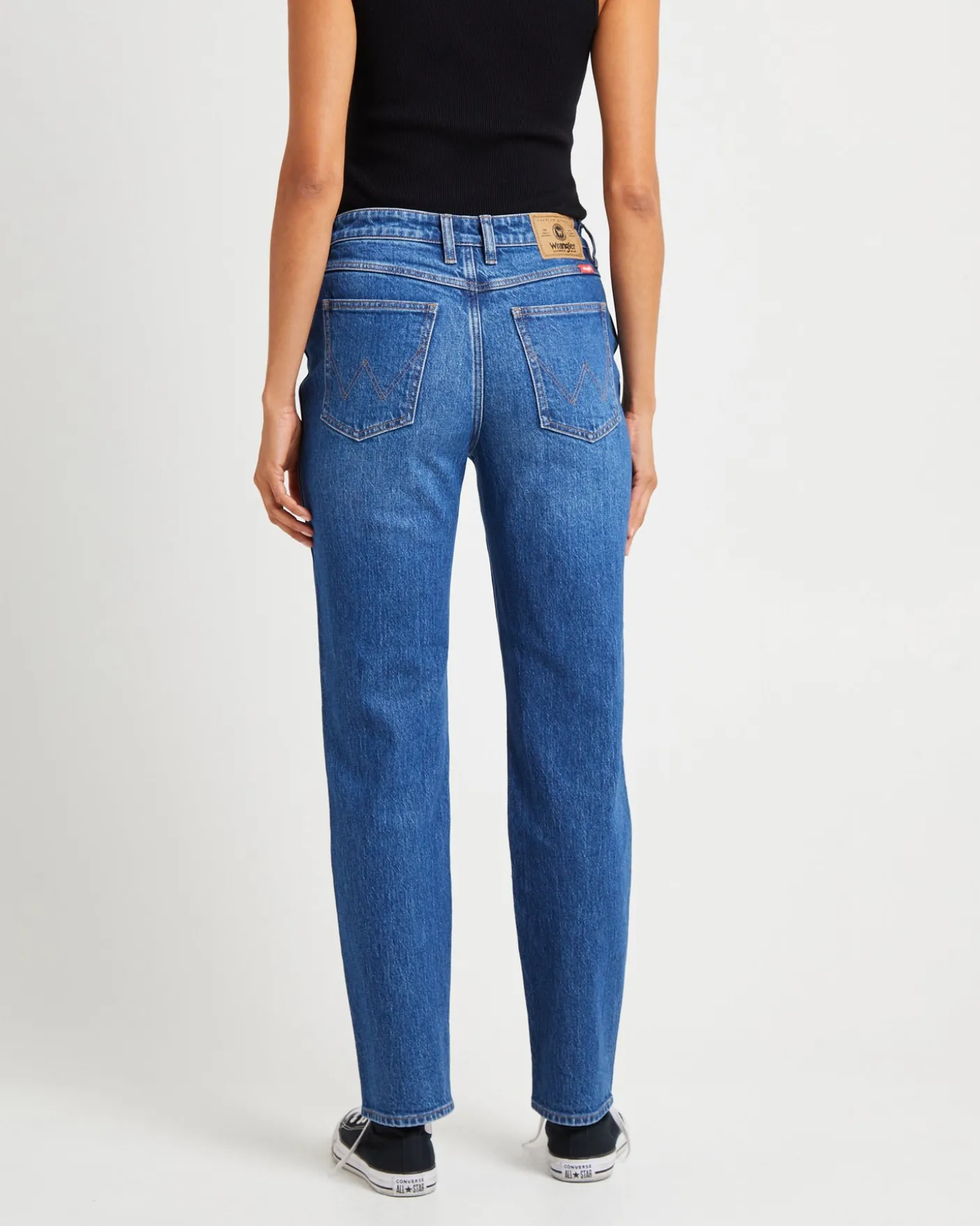 Mid Tori Slim Straight Denim Jeans 5 Year Fade