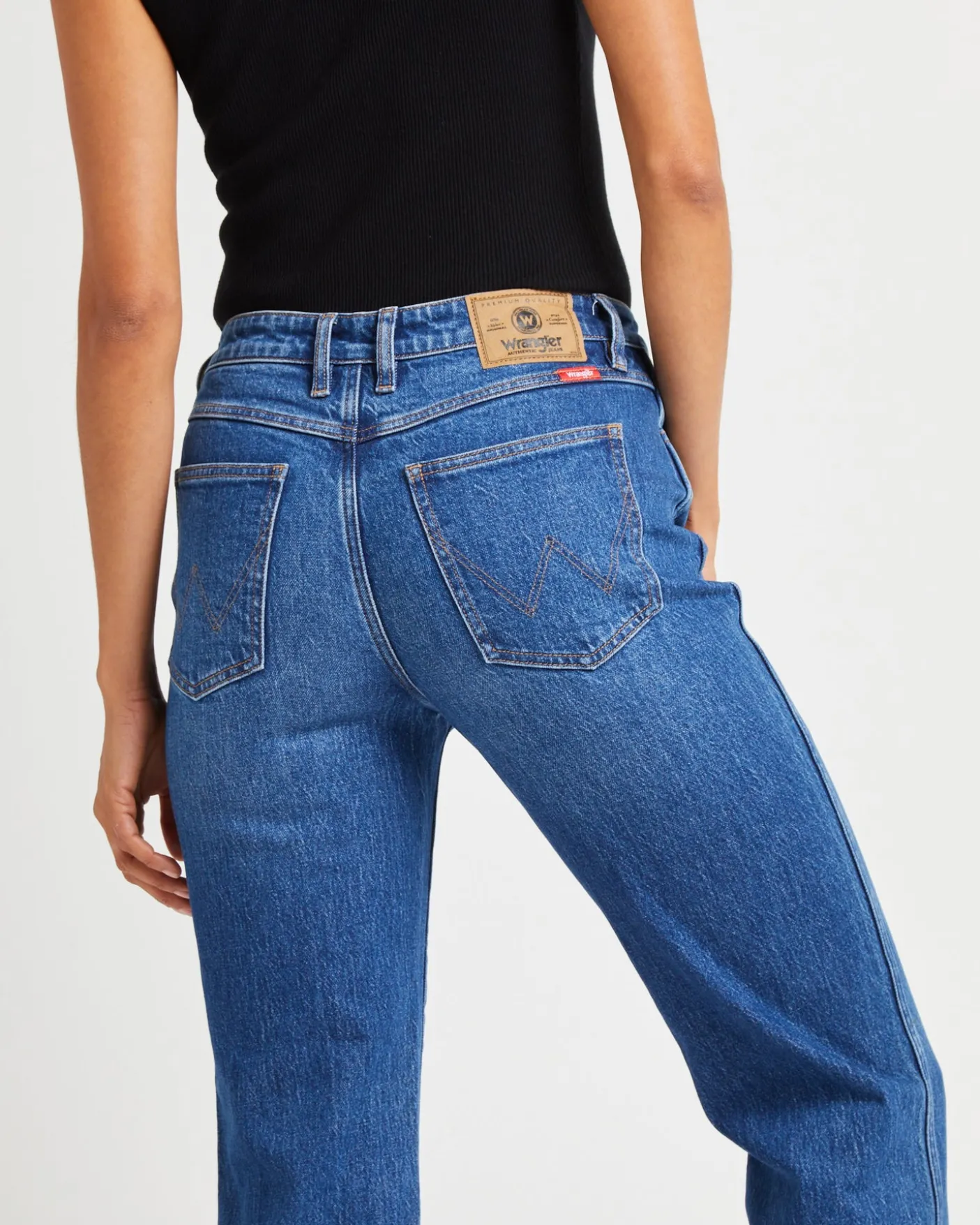 Mid Tori Slim Straight Denim Jeans 5 Year Fade