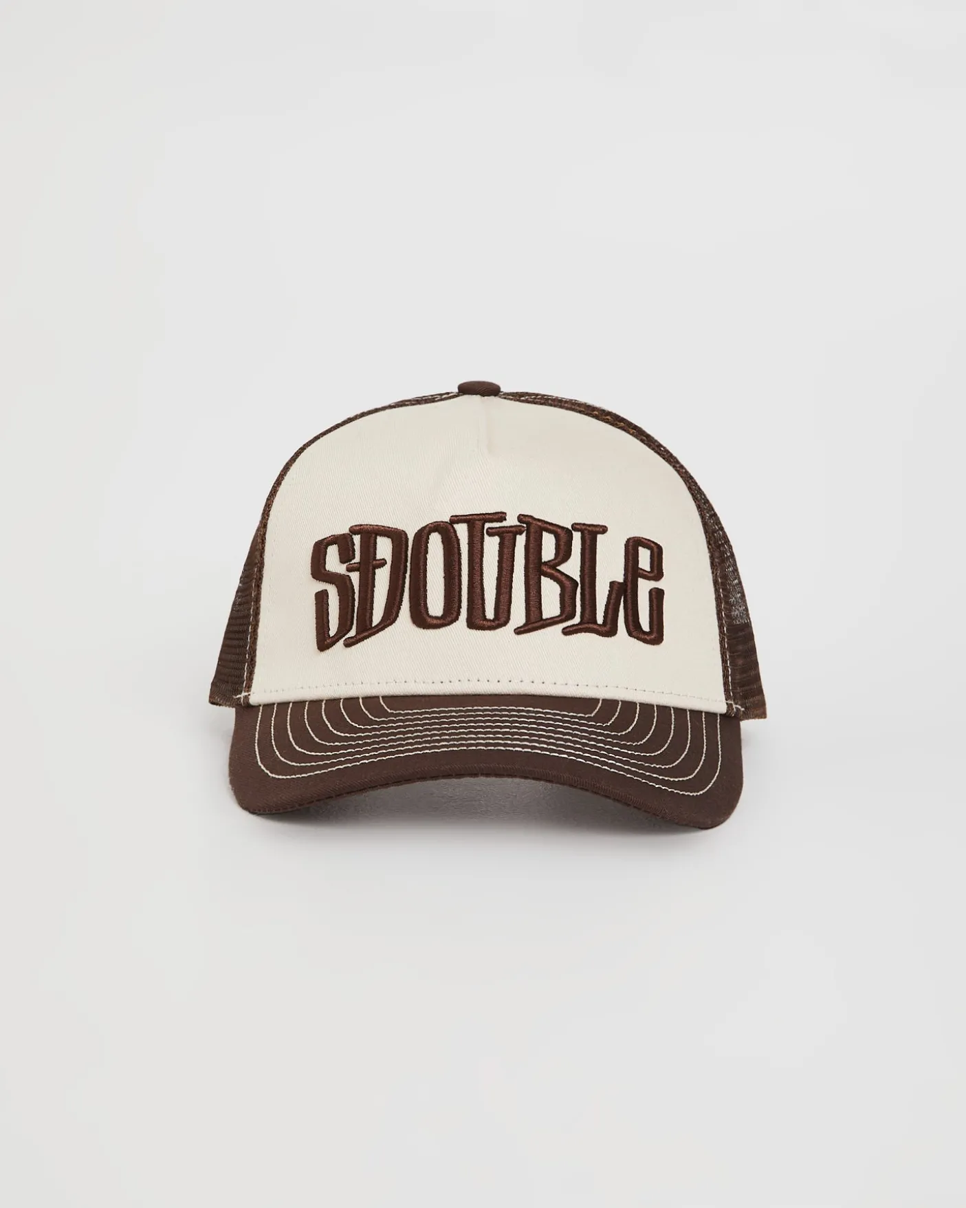 Mid-Block Curved Peak Trucker Cap