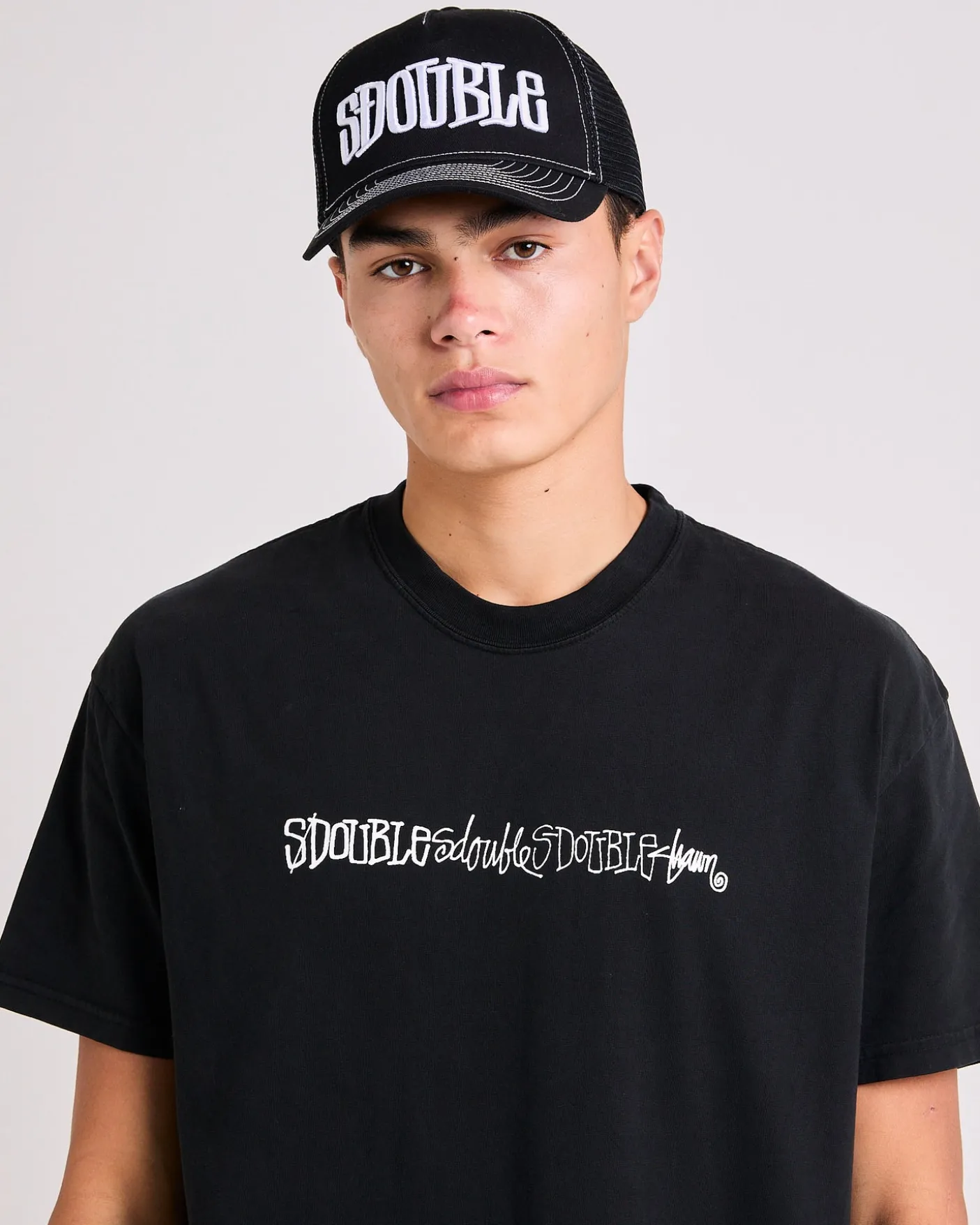 Mid-Block Curved Peak Trucker Cap