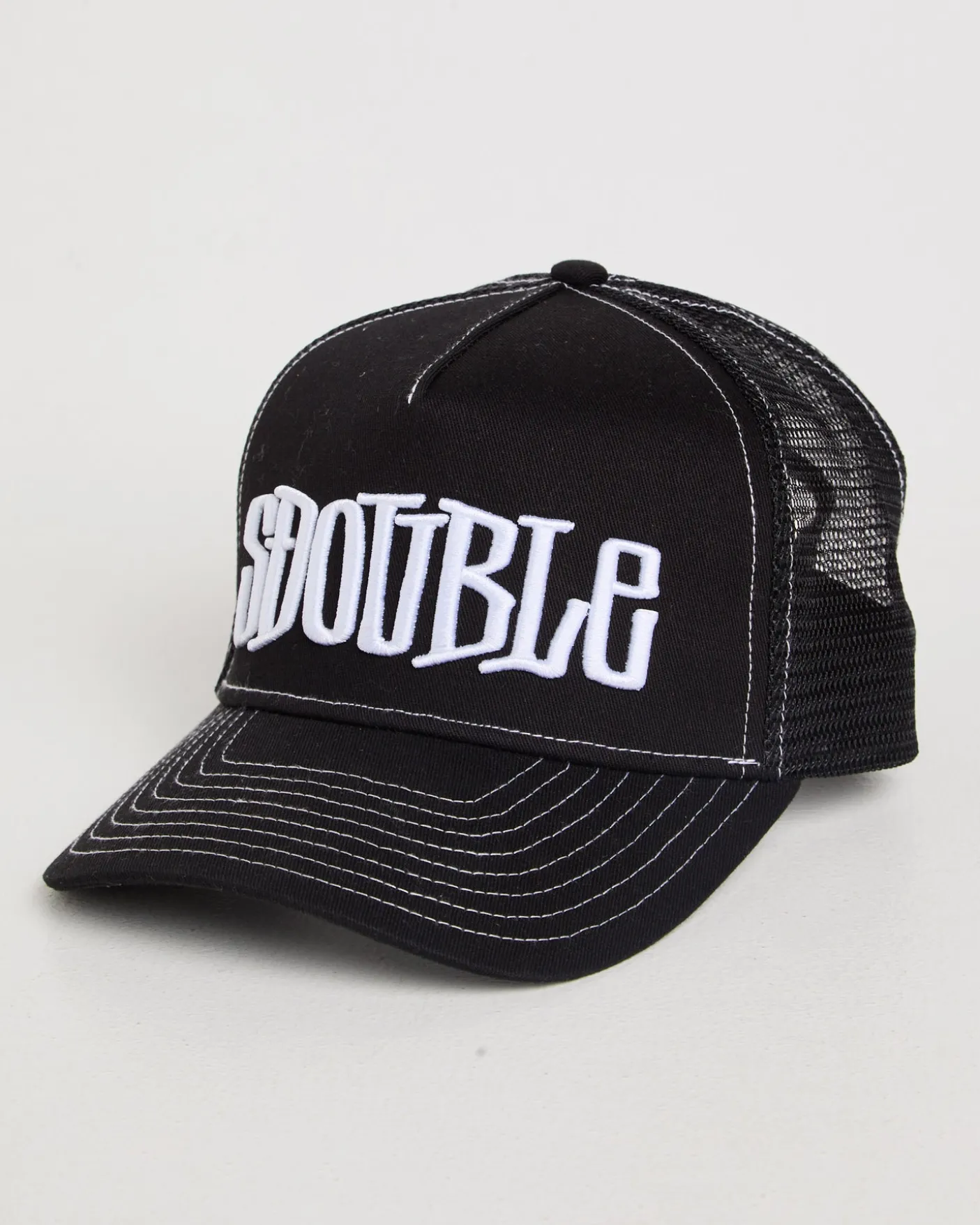 Mid-Block Curved Peak Trucker Cap