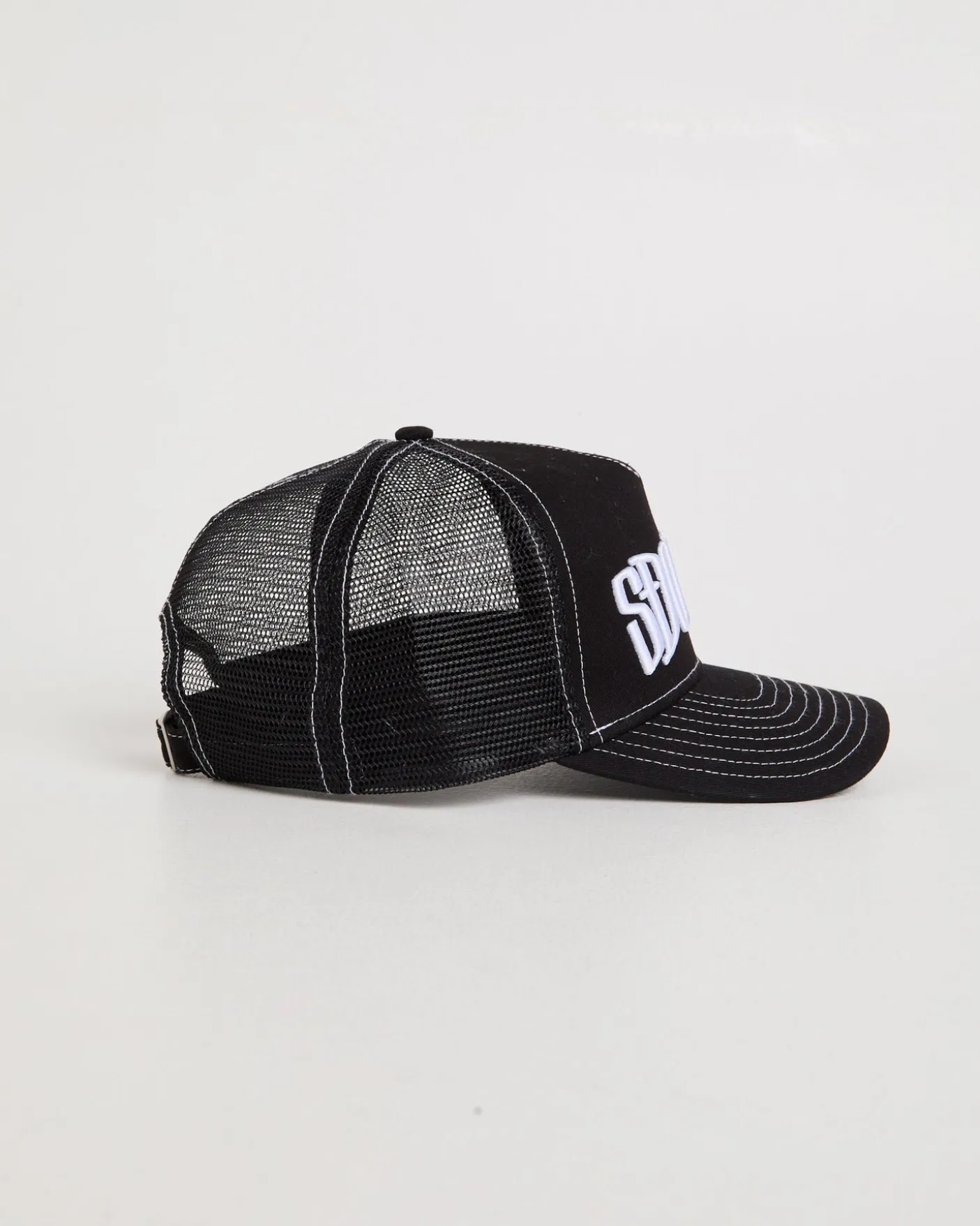 Mid-Block Curved Peak Trucker Cap