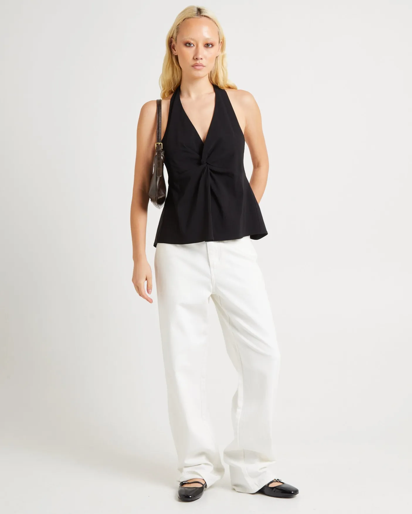 Miley Twist Front Halter Top