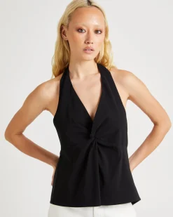 Miley Twist Front Halter Top
